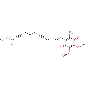 90316-16-8  2,7-Dodecadiynoic acid,12-(4,5-dimethoxy-2-methyl-3,6-dioxo-1,4-cyclohexadien-1-yl)-, methylester