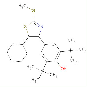 90330-35-1  Phenol,4-[5-cyclohexyl-2-(methylthio)-4-thiazolyl]-2,6-bis(1,1-dimethylethyl)-