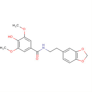 903527-14-0  Benzamide, N-[2-(1,3-benzodioxol-5-yl)ethyl]-4-hydroxy-3,5-dimethoxy-