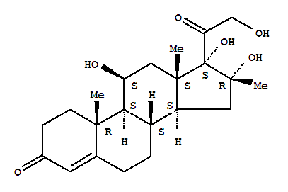 910-20-3  Pregn-4-ene-3,20-dione,11b,16a,17,21-tetrahydroxy-16-methyl- (7CI,8CI)