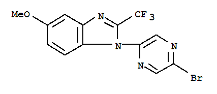 950845-98-4  1H-Benzimidazole,1-(5-bromo-2-pyrazinyl)-5-methoxy-2-(trifluoromethyl)-
