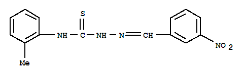 900-45-8  Hydrazinecarbothioamide,N-(2-methylphenyl)-2-[(3-nitrophenyl)methylene]-