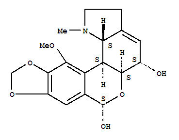 905-37-3  [1,3]Dioxolo[6,7][2]benzopyrano[3,4-g]indole-5,7-diol,1,2,3,5,5a,7,12b,12c-octahydro-12-methoxy-1-methyl-, (5S,5aS,7S,12bS,12cS)-