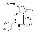 90660-85-8  4H-Imidazol-4-one,3-[2-(1H-benzimidazol-2-yl)phenyl]-3,5-dihydro-2-phenyl-5-(phenylmethylene)-
