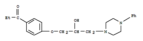 91315-34-3  1-Propanone,1-[4-[2-hydroxy-3-(4-phenyl-1-piperazinyl)propoxy]phenyl]-