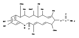 91700-91-3  Geldanamycin,18,21-didehydro-17-demethoxy-18,21-dideoxo-18,21-dihydroxy-15-methoxy-, (15R)-