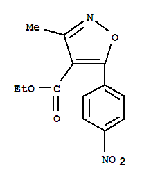 4-Isoxazolecarboxylic acid, 3-methyl-5-(4-nitrophenyl)-, ethyl ester