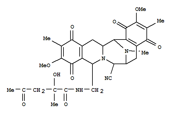 92569-01-2  Pentanamide,N-[(7-cyano-1,5,6,7,9,10,13,14,14a,15-decahydro-2,11-dimethoxy-3,12,16-trimethyl-1,4,10,13-tetraoxo-6,15-imino-4H-isoquino[3,2-b][3]benzazocin-9-yl)methyl]-2-hydroxy-2-methyl-4-oxo-(9CI)