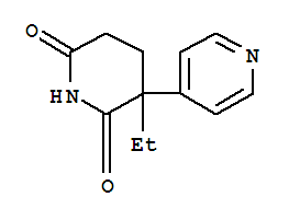 92788-10-8  2,6-Piperidinedione,3-ethyl-3-(4-pyridinyl)-