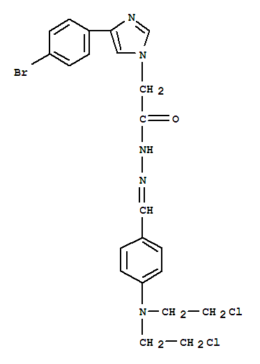 93637-60-6  1H-Imidazole-1-aceticacid, 4-(4-bromophenyl)-,2-[[4-[bis(2-chloroethyl)amino]phenyl]methylene]hydrazide