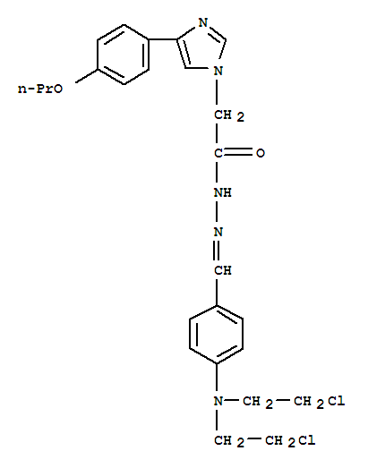 93637-64-0  1H-Imidazole-1-aceticacid, 4-(4-propoxyphenyl)-,2-[[4-[bis(2-chloroethyl)amino]phenyl]methylene]hydrazide