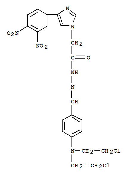 93637-65-1  1H-Imidazole-1-aceticacid, 4-(3,4-dinitrophenyl)-, 2-[[4-[bis(2-chloroethyl)amino]phenyl]methylene]hydrazide