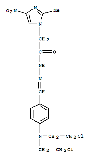 93637-70-8  1H-Imidazole-1-aceticacid, 2-methyl-4-nitro-,2-[[4-[bis(2-chloroethyl)amino]phenyl]methylene]hydrazide