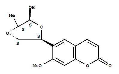 94285-06-0  2H-1-Benzopyran-2-one,6-[(1R,2R,4R,5R)-4-hydroxy-5-methyl-3,6-dioxabicyclo[3.1.0]hex-2-yl]-7-methoxy-,rel-