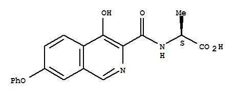 947516-55-4  L-Alanine,N-[(4-hydroxy-7-phenoxy-3-isoquinolinyl)carbonyl]-