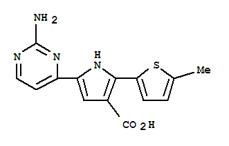 951784-27-3  1H-Pyrrole-3-carboxylicacid, 5-(2-amino-4-pyrimidinyl)-2-(5-methyl-2-thienyl)-