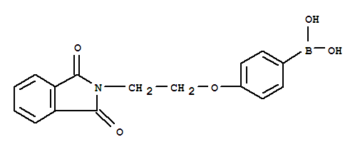 957061-10-8  Boronic acid,B-[4-[2-(1,3-dihydro-1,3-dioxo-2H-isoindol-2-yl)ethoxy]phenyl]-