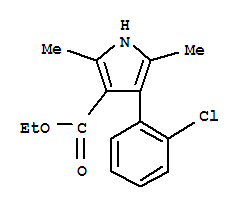 95838-65-6  1H-Pyrrole-3-carboxylicacid, 4-(2-chlorophenyl)-2,5-dimethyl-, ethyl ester