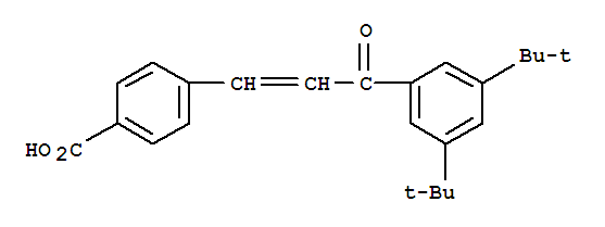 95906-67-5  Benzoic acid,4-[3-[3,5-bis(1,1-dimethylethyl)phenyl]-3-oxo-1-propen-1-yl]-