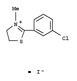96160-04-2  Thiazolium,2-(3-chlorophenyl)-4,5-dihydro-3-methyl-, iodide (1:1)