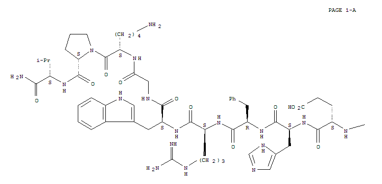 97475-26-8  a1-13-Corticotropin,N-[4-chloro-6-[(3',6'-dihydroxy-3-oxospiro[isobenzofuran-1(3H),9'-[9H]xanthen]-5-yl)amino]-1,3,5-triazin-2-yl]-4-L-norleucine-7-D-phenylalanine-13-L-valinamide-(9CI)