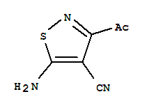 98259-39-3  4-Isothiazolecarbonitrile,3-acetyl-5-amino-