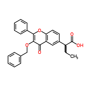 173469-88-0  2-[3-(benzyloxy)-4-oxo-2-phenyl-4H-chromen-6-yl]butanoic acid