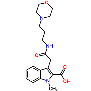 184691-34-7  1-methyl-3-{2-[(3-morpholin-4-ylpropyl)amino]-2-oxoethyl}-1H-indole-2-carboxylic acid
