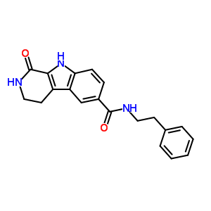 184691-65-4  1-oxo-N-(2-phenylethyl)-2,3,4,9-tetrahydro-1H-beta-carboline-6-carboxamide