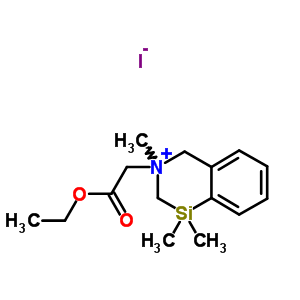 200064-95-5  3-(2-ethoxy-2-oxoethyl)-1,1,3-trimethyl-1,2,3,4-tetrahydro-3,1-benzazasilin-3-ium iodide