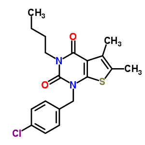 203808-38-2  3-butyl-1-(4-chlorobenzyl)-5,6-dimethylthieno[2,3-d]pyrimidine-2,4(1H,3H)-dione