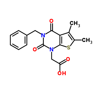 203808-44-0  (3-benzyl-5,6-dimethyl-2,4-dioxo-3,4-dihydrothieno[2,3-d]pyrimidin-1(2H)-yl)acetic acid