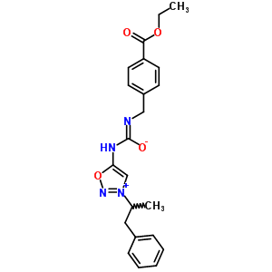 78915-45-4  N'-[4-(ethoxycarbonyl)benzyl]-N-[3-(1-methyl-2-phenylethyl)-1,2,3-oxadiazol-3-ium-5-yl]imidocarbamate