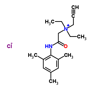 79143-65-0  N,N-diethyl-N-{2-oxo-2-[(2,4,6-trimethylphenyl)amino]ethyl}prop-2-yn-1-aminium chloride