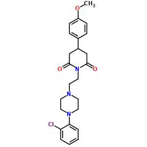 79322-98-8  1-{2-[4-(2-chlorophenyl)piperazin-1-yl]ethyl}-4-(4-methoxyphenyl)piperidine-2,6-dione
