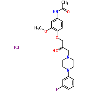 79403-71-7  N-(4-{3-[4-(3-fluorophenyl)piperazin-1-yl]-2-hydroxypropoxy}-3-methoxyphenyl)acetamide hydrochloride