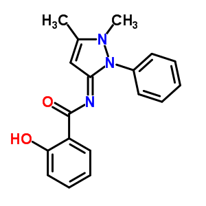 79442-83-4  N-[(3E)-1,5-dimethyl-2-phenyl-1,2-dihydro-3H-pyrazol-3-ylidene]-2-hydroxybenzamide