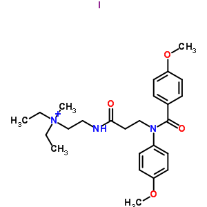 79592-87-3  N,N-diethyl-2-({N-(4-methoxyphenyl)-N-[(4-methoxyphenyl)carbonyl]-beta-alanyl}amino)-N-methylethanaminium iodide