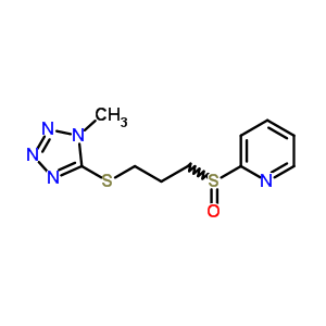 80087-19-0  2-({3-[(1-methyl-1H-tetrazol-5-yl)sulfanyl]propyl}sulfinyl)pyridine