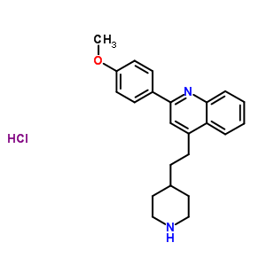 80221-62-1  2-(4-methoxyphenyl)-4-(2-piperidin-4-ylethyl)quinoline hydrochloride