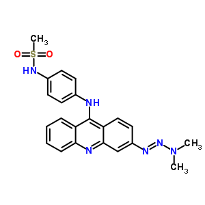 80266-48-4  N-[4-({3-[(1E)-3,3-dimethyltriaz-1-en-1-yl]acridin-9-yl}amino)phenyl]methanesulfonamide