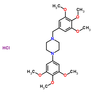 80305-32-4  1-(3,4,5-trimethoxybenzyl)-4-(3,4,5-trimethoxyphenyl)piperazine hydrochloride