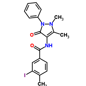 81217-08-5  N-(1,5-dimethyl-3-oxo-2-phenyl-2,3-dihydro-1H-pyrazol-4-yl)-3-iodo-4-methylbenzamide