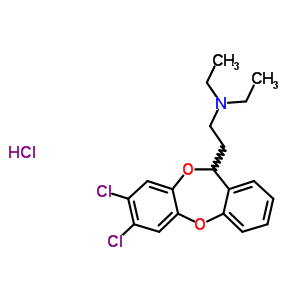 81320-27-6  2-(7,8-dichloro-11H-dibenzo[b,e][1,4]dioxepin-11-yl)-N,N-diethylethanamine hydrochloride