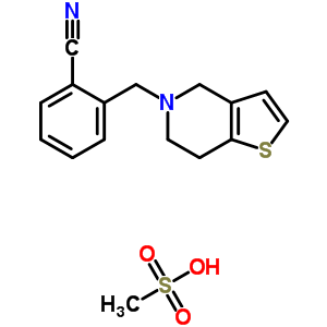 82350-97-8  2-(6,7-dihydrothieno[3,2-c]pyridin-5(4H)-ylmethyl)benzonitrile methanesulfonate