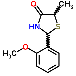 82697-74-3  2-(2-methoxyphenyl)-5-methyl-1,3-thiazolidin-4-one