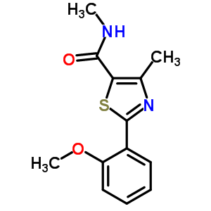 82875-42-1  2-(2-methoxyphenyl)-N,4-dimethyl-1,3-thiazole-5-carboxamide