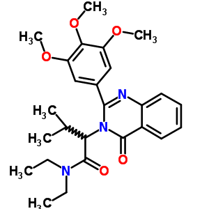 83408-96-2  N,N-diethyl-3-methyl-2-[4-oxo-2-(3,4,5-trimethoxyphenyl)quinazolin-3(4H)-yl]butanamide