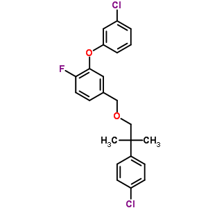 83492-98-2  2-(3-chlorophenoxy)-4-{[2-(4-chlorophenyl)-2-methylpropoxy]methyl}-1-fluorobenzene