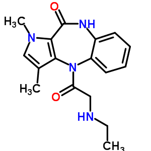 83621-98-1  4-(N-ethylglycyl)-1,3-dimethyl-4,9-dihydropyrrolo[3,2-b][1,5]benzodiazepin-10(1H)-one